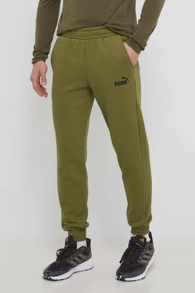 Джоггеры Puma, зеленый