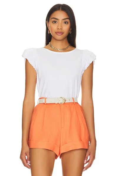 Футболка Nation LTD Audra Bubble Sleeve, цвет Optic White