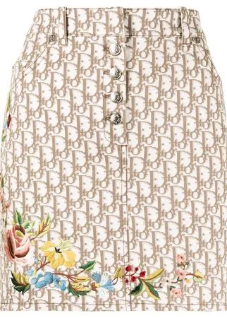 Christian Dior юбка pre-owned с узором Trotter
