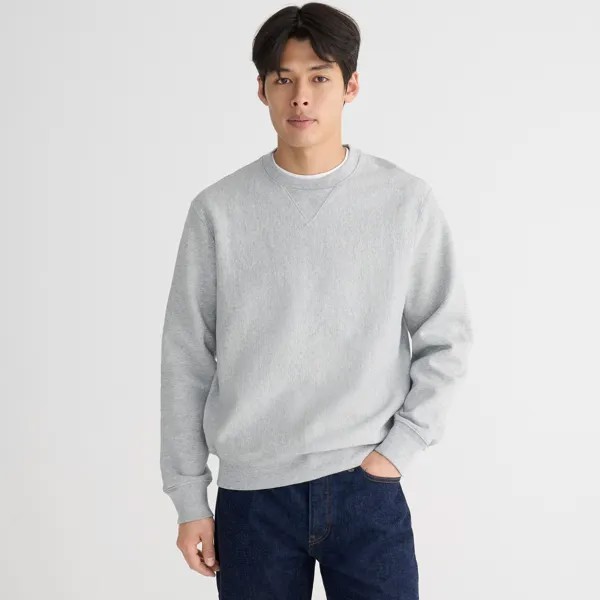 Толстовка из флиса Heritage 14 унций J.Crew, серый