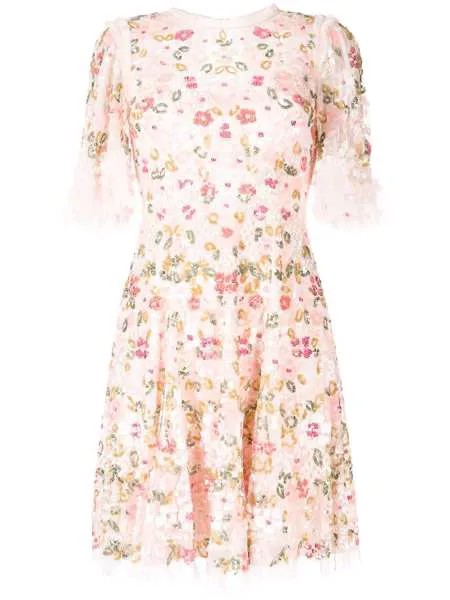 Needle & Thread sequin-embellished mini dress