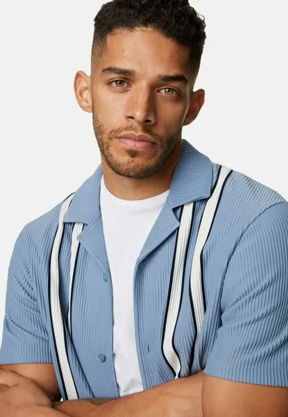 Рубашка Textured Marks & Spencer, дымчато-голубая
