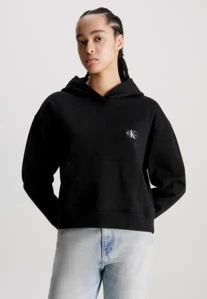 Толстовка LABEL HOODIE Calvin Klein Jeans, ck черный