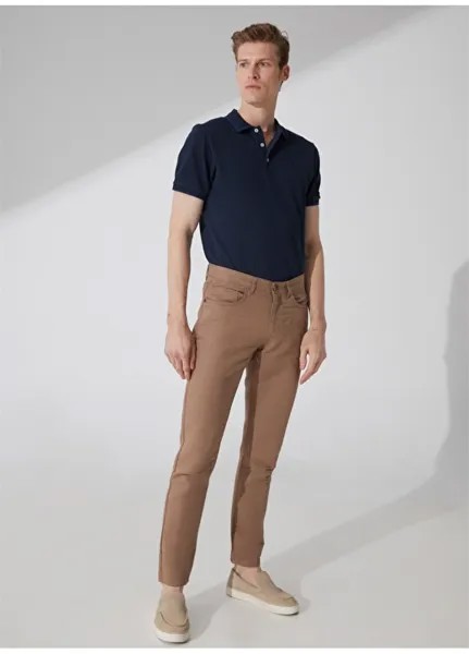Мужские брюки из норки с нормальной талией и нормальными штанинами Pierre Cardin