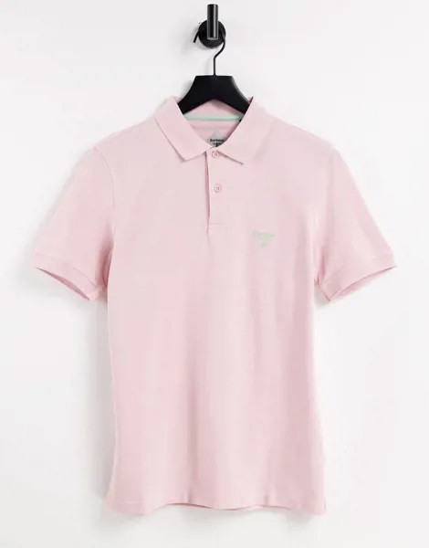 Розовое поло Barbour Beacon-Розовый цвет