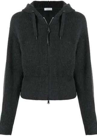 Brunello Cucinelli кашемировое худи на молнии