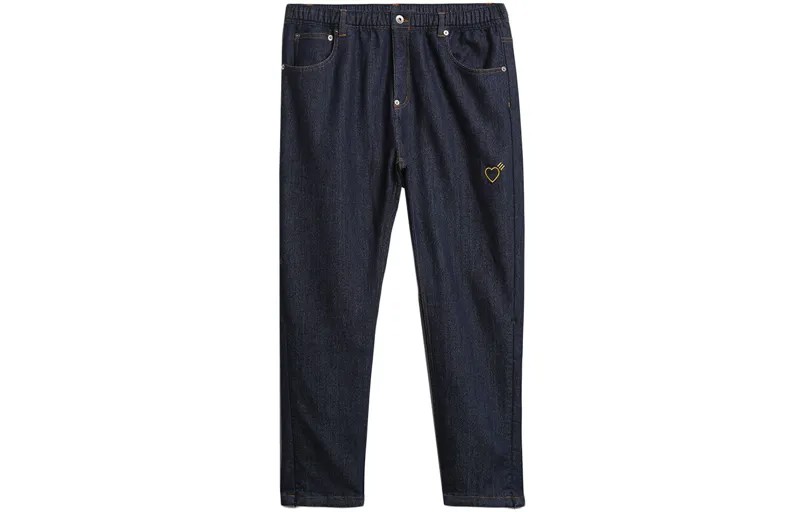 Спортивные штаны Adidas X Human Made Denim «Collegiate Navy» Adidas Originals, темно-синий