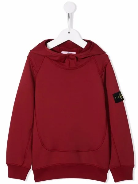 Stone Island Junior худи с нашивкой-логотипом