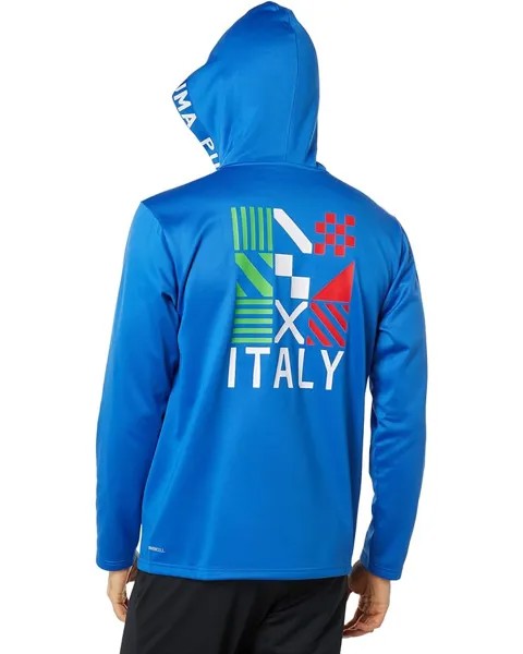 Худи PUMA FTBL Core Italy Fleece Hoodie, цвет Team Power Blue/Puma White