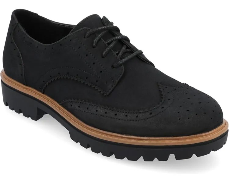 Оксфорды Journee Collection Tru Comfort Foam Claudiya Oxford, черный