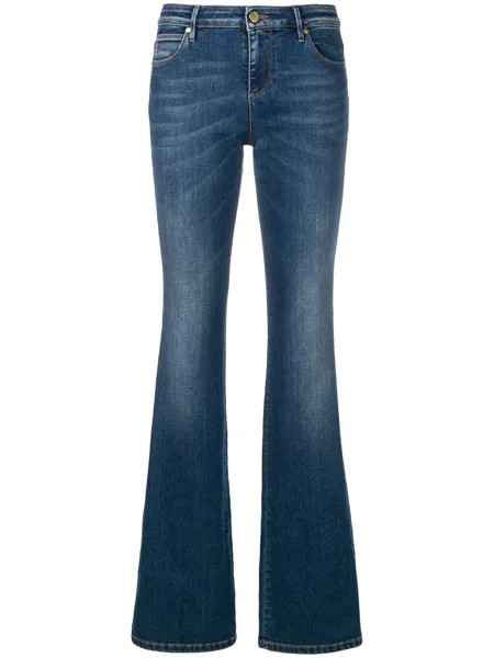 Roberto Cavalli Синие расклешенные джинсы