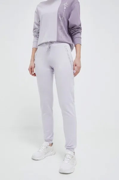 Джоггеры EA7 Emporio Armani, фиолетовый