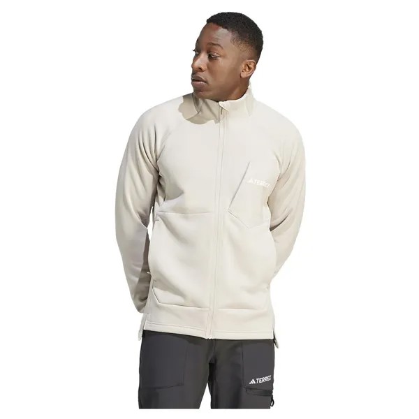 Толстовка на молнии adidas Organiser Xperior Medium Fleece, бежевый
