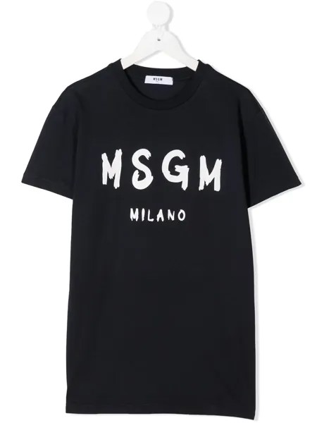 MSGM Kids футболка с логотипом
