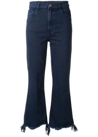 J Brand расклешенные джинсы с эффектом потертости