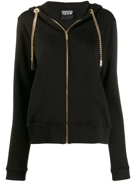 Versace Jeans Couture худи на молнии с цепочкой