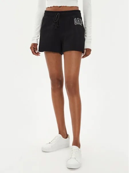 Спортивные шорты regular fit Gap, черный