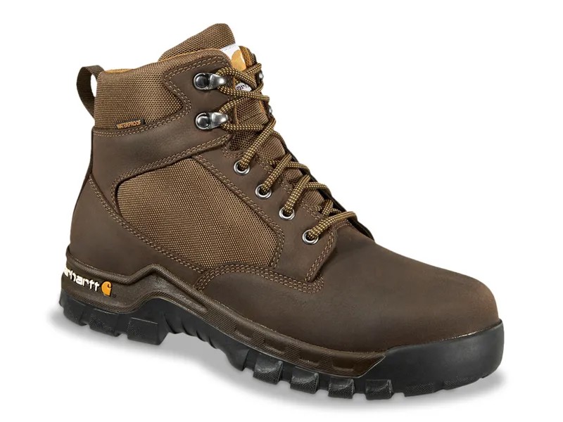 Ботинки Carhartt Rugged Flex Soft Toe кожаные повседневные, темно-коричневый