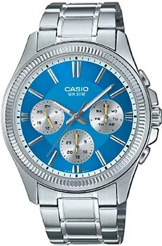 Японские наручные  мужские часы Casio MTP-1375D-2A2. Коллекция Analog