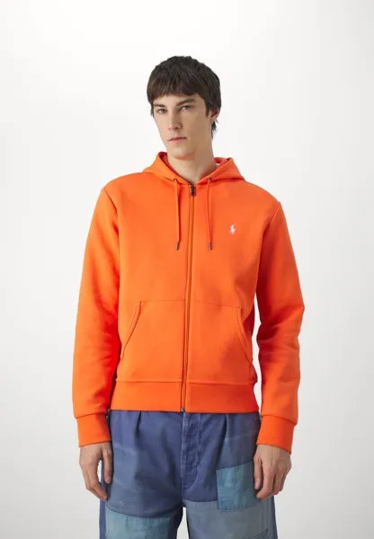 Толстовка на молнии Long Sleeve Polo Ralph Lauren, цвет orange flame