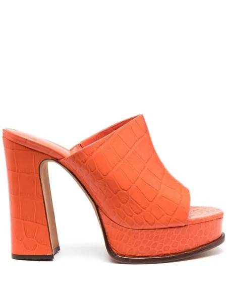 Alexandre Birman босоножки Lavinia 120 на блочном каблуке, оранжевый