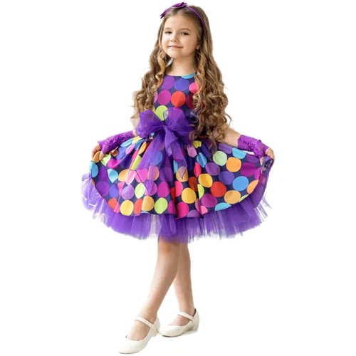Платье Laura, размер 128, фиолетовый