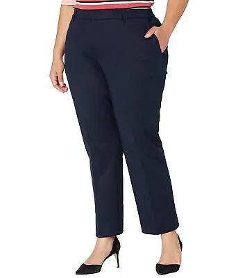 Женские брюки LAUREN Ralph Lauren Большие размеры эластичные брюки из смесового хлопка