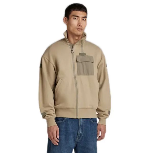 Толстовка G-Star Utility Bomber Mix Loose, зеленый