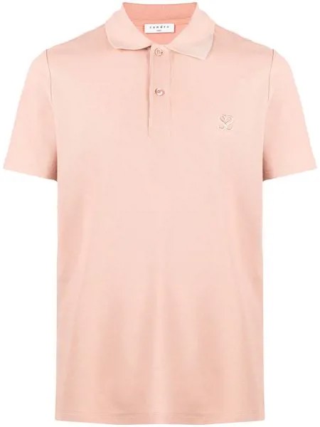 Sandro Paris рубашка поло с вышитым логотипом