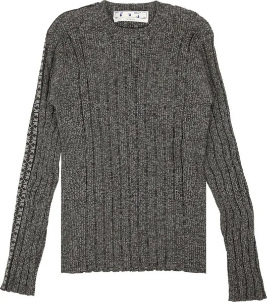 Свитер Off-White Arrow Band Crewneck Sweater 'Grey', серый