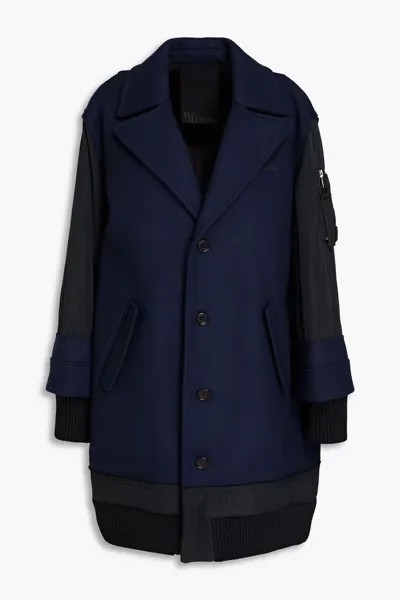 Пальто из фетра с ракушками Redvalentino, темно-синий