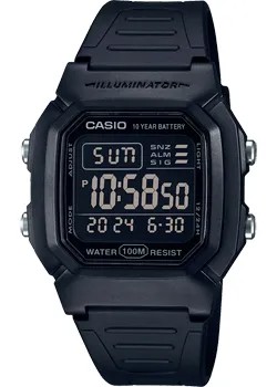 Японские наручные  мужские часы Casio W-800H-1B. Коллекция Digital