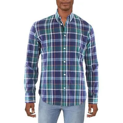 Мужская рубашка на пуговицах Rag - Bone Fit 2 из фиолетовой льняной смеси XS BHFO 3516