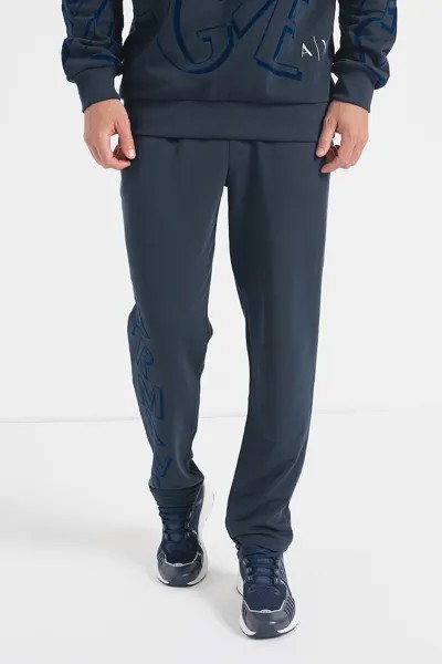 Спортивные брюки с логотипами Armani Exchange, синий