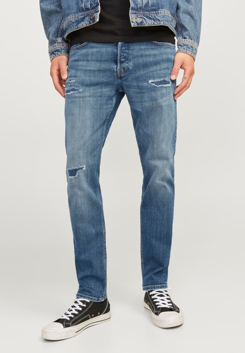 Джинсы узкого кроя VAQUERO Jack & Jones, синий деним