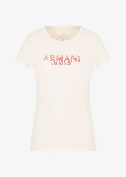 Приталенные футболка Armani Exchange, телесный