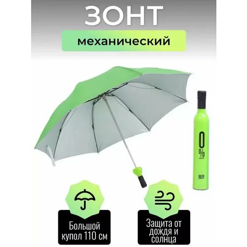 Мини-зонт Homemade, зеленый
