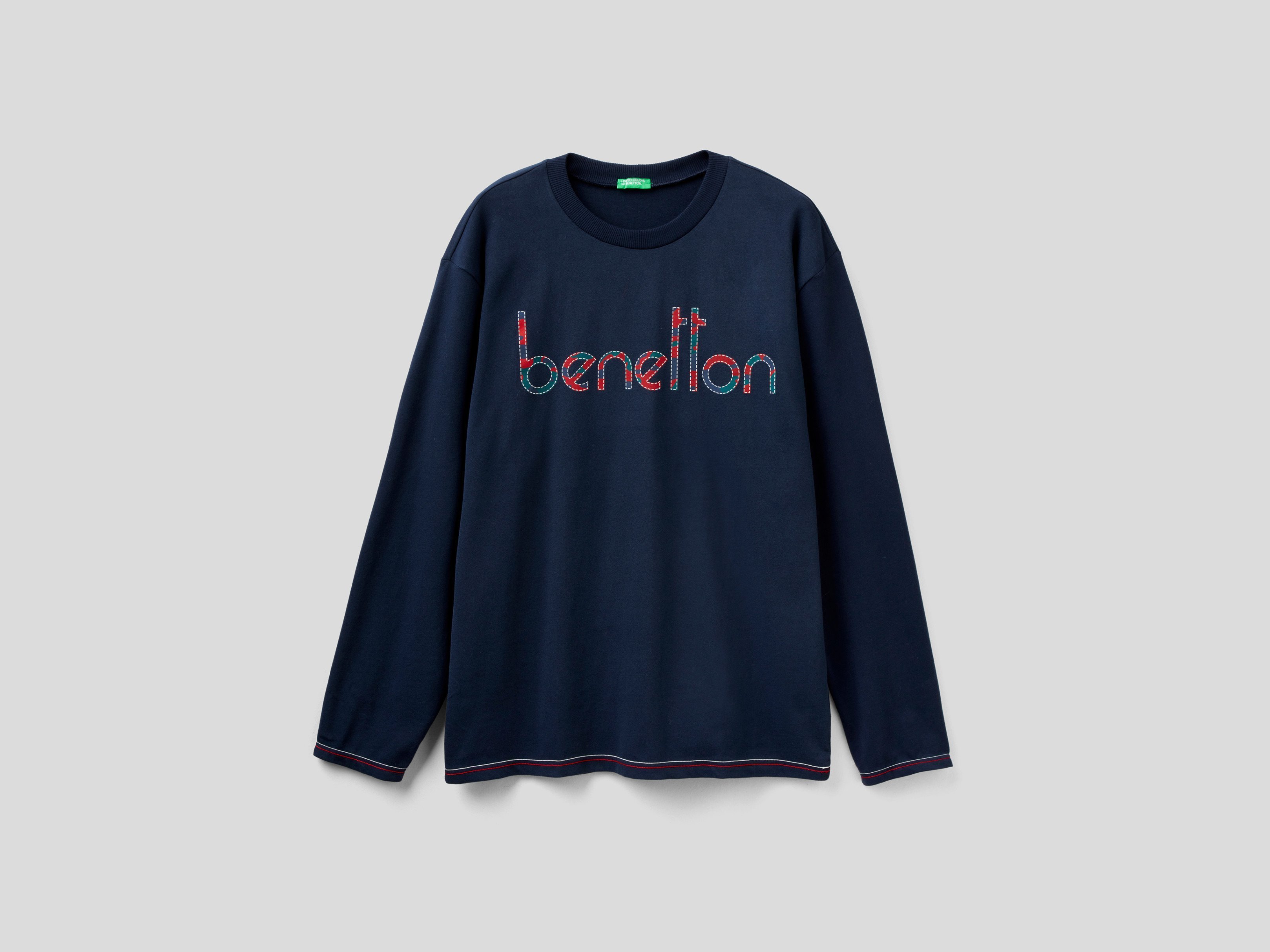 Лонгслив мужской United Colors of Benetton 21A_3I8X4M004 синий L
