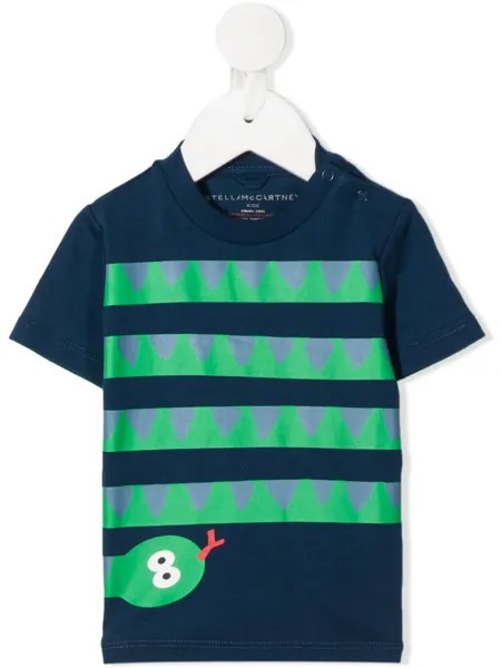 Stella McCartney Kids футболка Snake Stripes с круглым вырезом