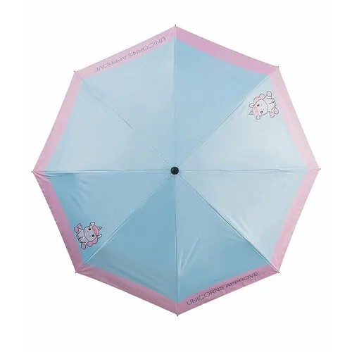 Мини-зонт Unicorns Approve, голубой