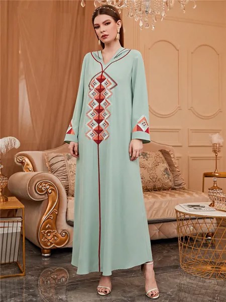 Рамадан, кафтан для женщин, Abaya, Дубай, Пакистан, арабский, мусульманский, скромное платье, Арабская одежда Djellaba, женские платья