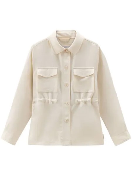 Woolrich рубашка с эластичным поясом, нейтральный цвет