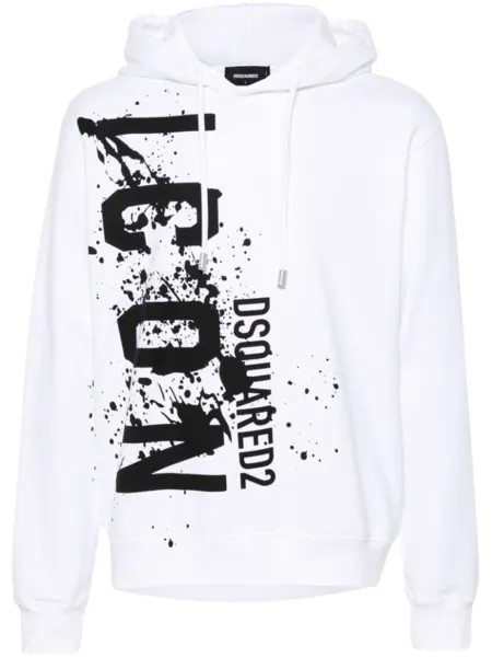 Dsquared2 худи Icon Splash, белый