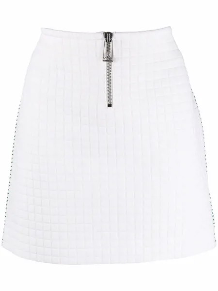 Bottega Veneta textured fitted mini skirt