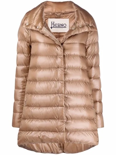 Herno пуховик Amelia, коричневый