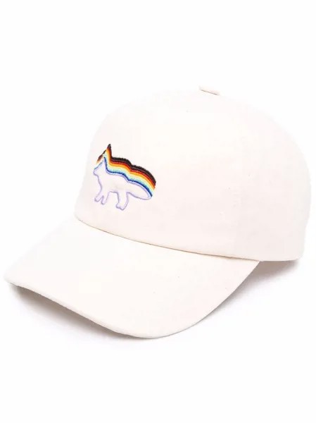 Maison Kitsuné кепка Rainbow-Fox из коллаборации с Trevor Project
