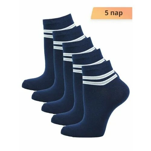 Носки Годовой запас носков, 5 пар, размер 25 (39-41), синий