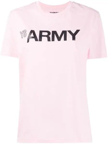Yves Salomon Army футболка с круглым вырезом и логотипом