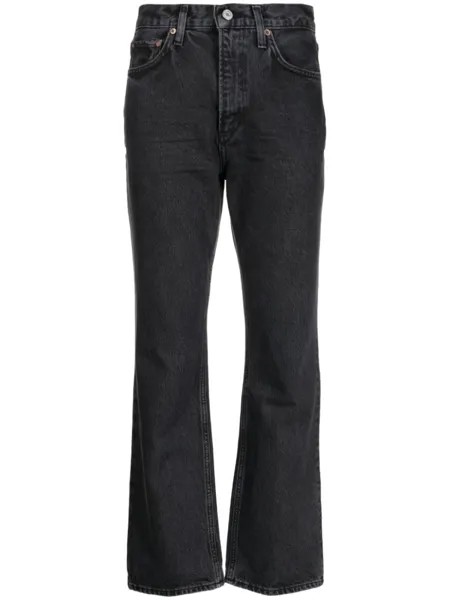 Джинсы bootcut с завышенной талией AGOLDE, черный