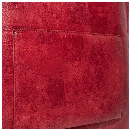 Сумка  торба Mikimarket, искусственная кожа, красный
